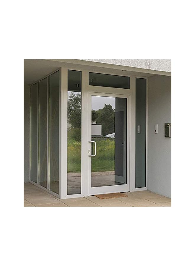 The Bros فيلم نافذة عاكس للخصوصية نهارًا مع معالجة تظليل الأشعة فوق البنفسجية والتحكم في الحرارة ملصقات فينيل لحجب الشمس ورق زجاج تغطية الأبواب لاصق عاكس (17.7 بوصة × 13.1 قدم، فضي) - Image 2