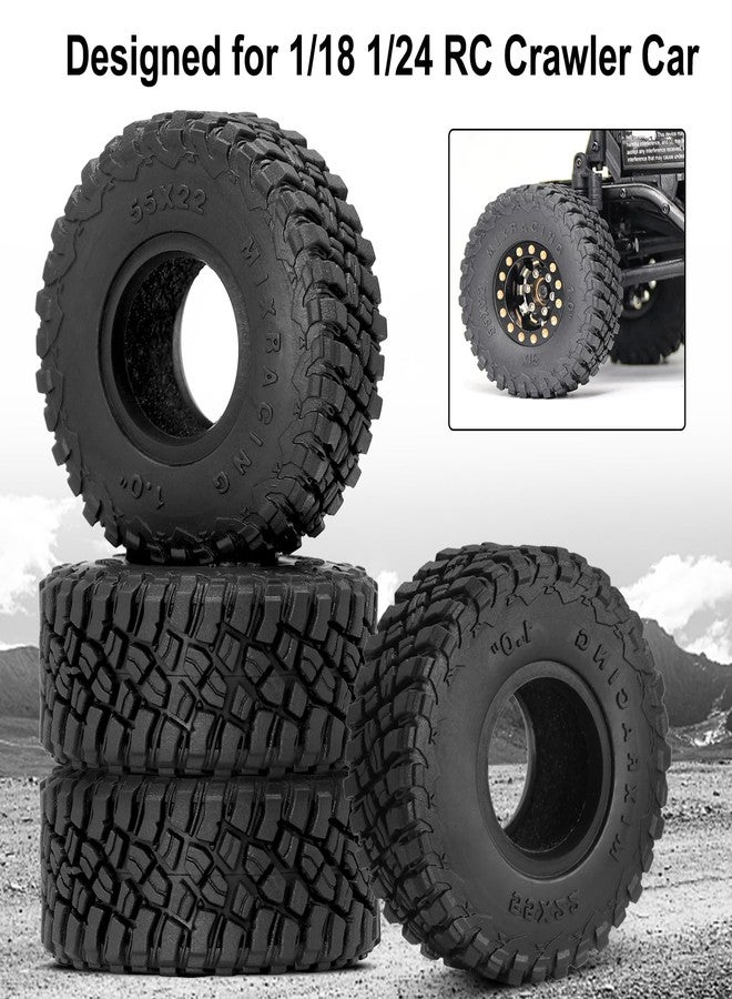 OGUNKE OGRC 1.0 Tires All Terrain Tyre Super Soft and Sticky Tires for 1/18 TRX4M 1/24 RC Crawler Axial SCX24 FMS FCX24-55 * 22mm - Image 5