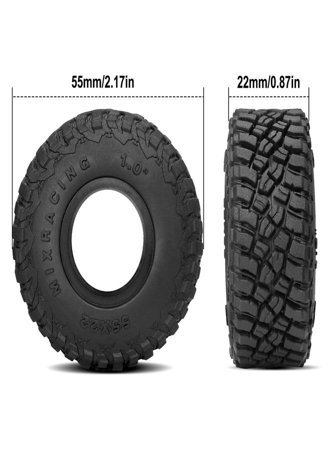 OGUNKE OGRC 1.0 Tires All Terrain Tyre Super Soft and Sticky Tires for 1/18 TRX4M 1/24 RC Crawler Axial SCX24 FMS FCX24-55 * 22mm - Image 4