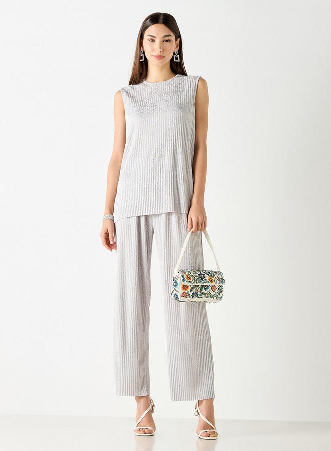 ايكونيك بلوزة دون أكمام بارزة الملمس من آيكونيك - Image 2