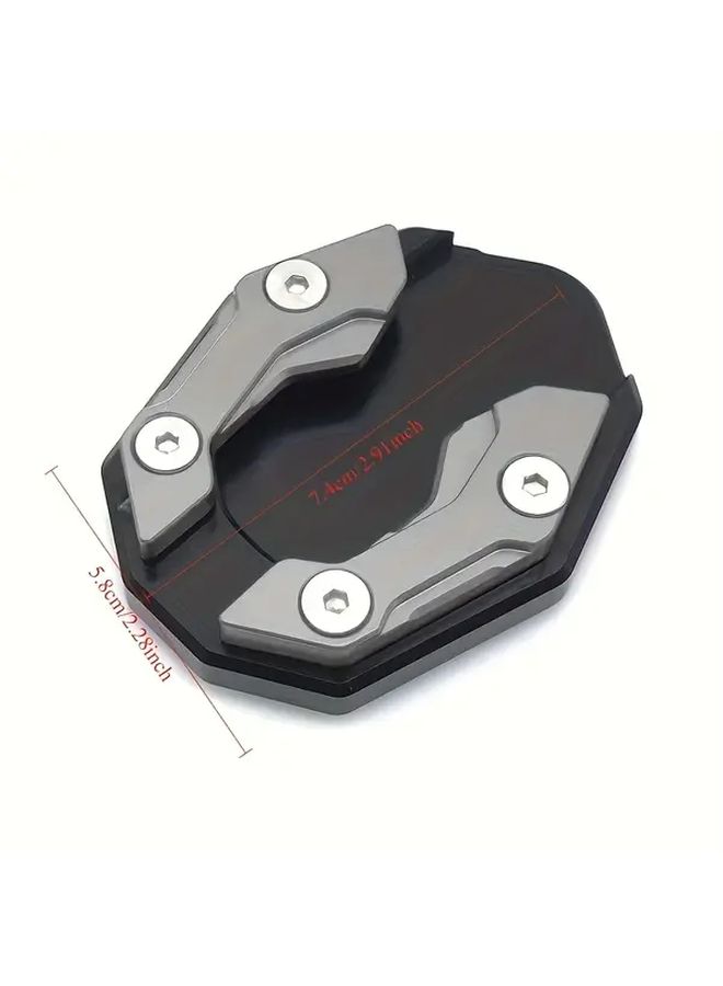 Universal CNC Modified Side Bracket Shoe Flat Foot Extension Pad Blue Solid Material Easy to Install Durable Sturdy Motorcycle Stand Suitable for Nmax V1 V2 V3 ADV150 PCX160 Click Aerox MIO RAIDER150 SNIPER150 PCX155 XMAX300 - Image 3