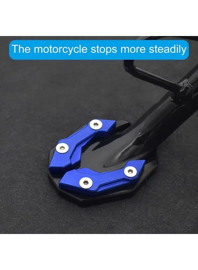 Universal CNC Modified Side Bracket Shoe Flat Foot Extension Pad Blue Solid Material Easy to Install Durable Sturdy Motorcycle Stand Suitable for Nmax V1 V2 V3 ADV150 PCX160 Click Aerox MIO RAIDER150 SNIPER150 PCX155 XMAX300 - Image 4