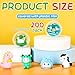 Civaner 200 Pcs Gumball Capsules Toys Clear Vending Machine Capsules with Cute Cartoon Toys Mini Round Capsule Gift for Kindergarten Xmas Easter Basket Stuffers Claw Machine Prizes Classroom Prizes - Image 4