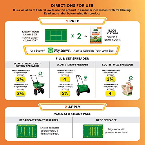Scotts DiseaseEx Lawn Fungicide, Controls and Prevents Disease Up to 4 Weeks, Treats Up to 5,000 sq. ft., 10 lbs. - Image 5