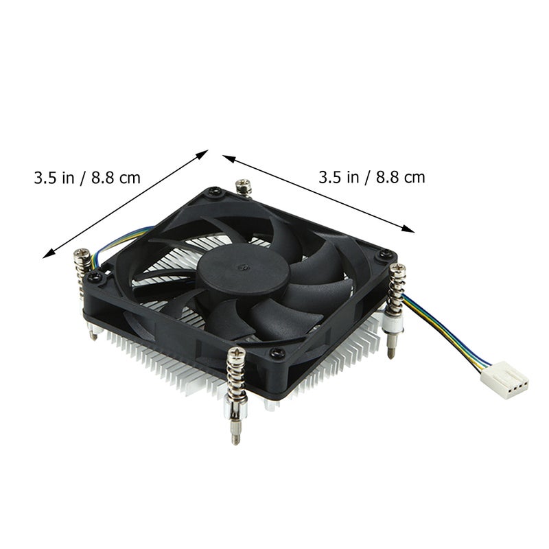 Efficient CPU Cooler with 8CM 4PIN Fan for Desktops, Supporting 115X Interface Platforms - Image 2