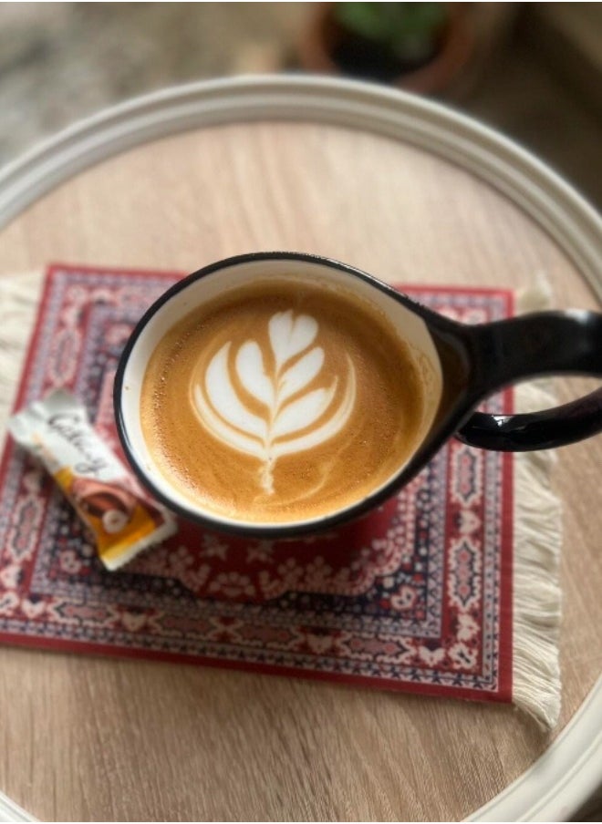 ShebSheb - Coasters for Cups-Persian Retro Style Coffee Mats with Tassel - Image 1