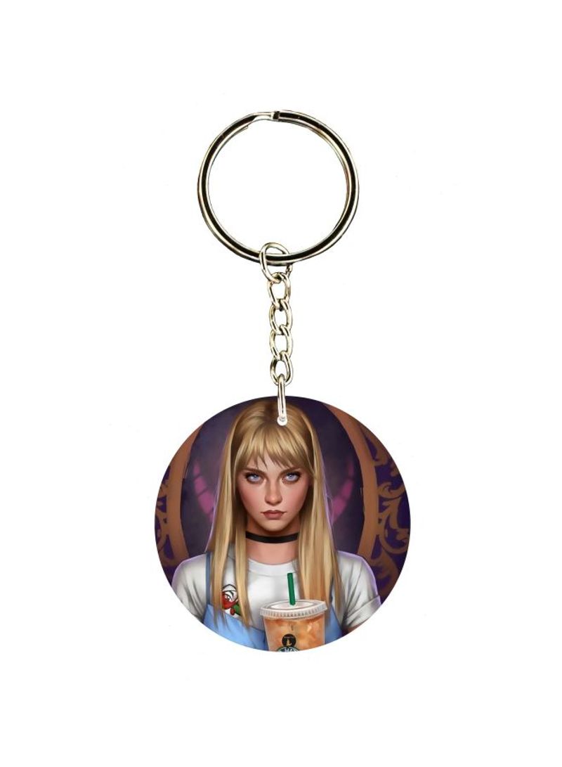 RKN Girl Printed Keychain