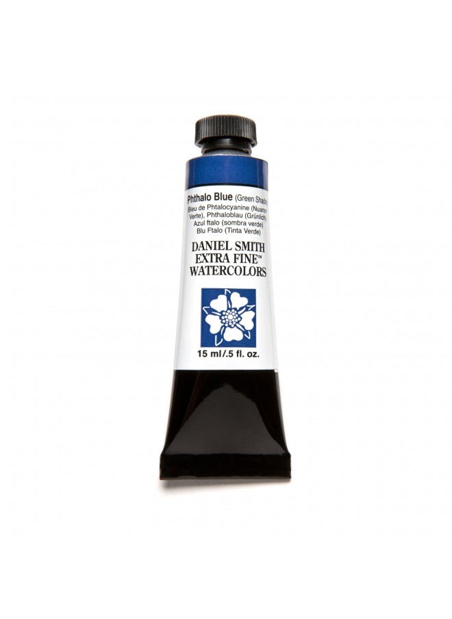Daniel Smith DANIEL SMITH Extra Fine Watercolor 15ml Paint Tube, Phthalo Blue Green Shade (284600077), 0.5 Fl Oz (Pack of 1)  - Image 3