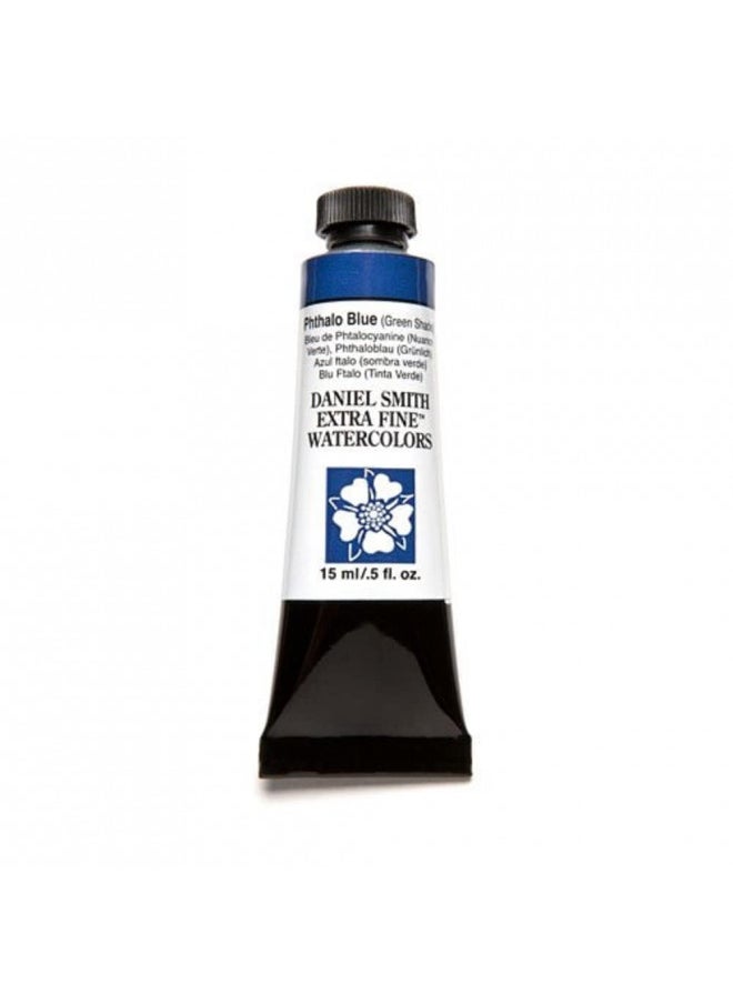 Daniel Smith DANIEL SMITH Extra Fine Watercolor 15ml Paint Tube, Phthalo Blue Green Shade (284600077), 0.5 Fl Oz (Pack of 1)  - Image 1