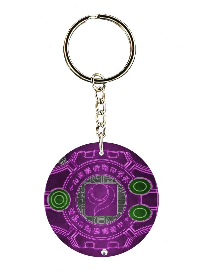 Anime Digimon Double Side Printed Keychain
