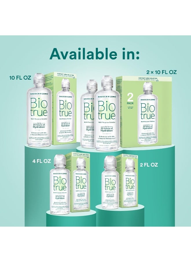 Biotrue - Biotrue Contact Lens Solution, Multi-Purpose Solution for Soft Contact Lenses, Lens Case Included, 4 FL OZ - Image 1
