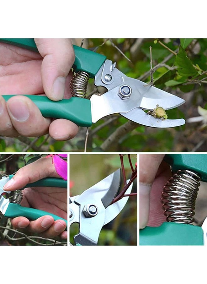 Arabest - Garden Tools Set,10 Pcs Stainless Steel Gardening Tool Kit with Ergonomic Handle,Trowel Rake,Weeder,Pruner Shears,Sprayer,Garden Hand Tools with Carrying Case Gardening Gifts for Men/Women(Green) - Image 1