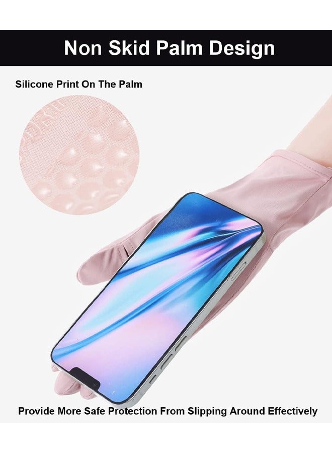 سيدة الصيف الأشعة فوق البنفسجية واقية من الشمس قفازات ، قفازات تعمل باللمس المضادة للانزلاق ، تنفس قفازات رقيقة ، لعبة غولف القيادة ، ركوب الخيل ، صيد السمك ، المشي لمسافات طويلة في الهواء الطلق قفازات ( رمادي ) - Image 5