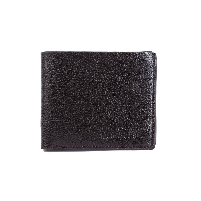 Factory wholesale short mens wallet pvleather card holder mens wallet coin purse one-piece delivery Coffee 