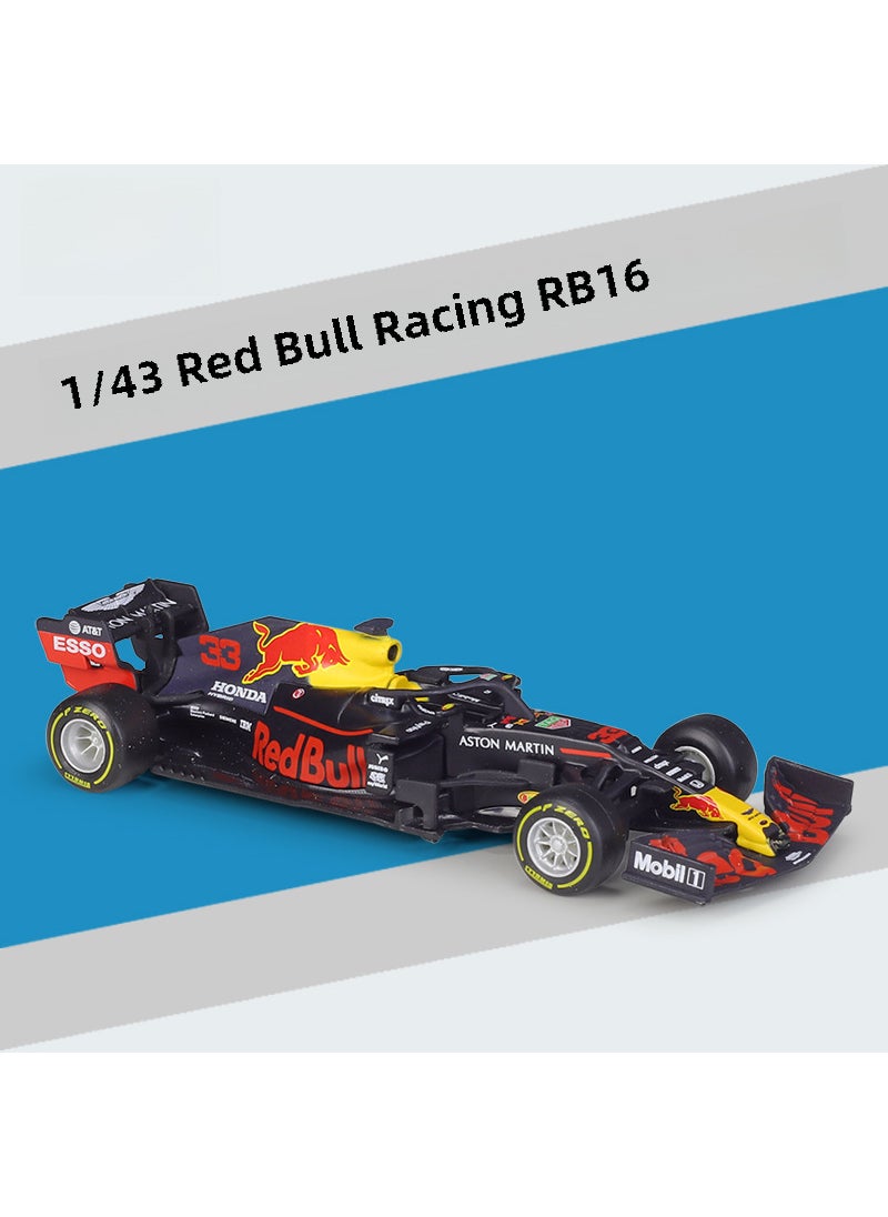 Generic - 1:43 Red Bull RB16B F1 Alloy Model Toy Car #38052 Red Bull RB16 #33 Verstappen - Image 1