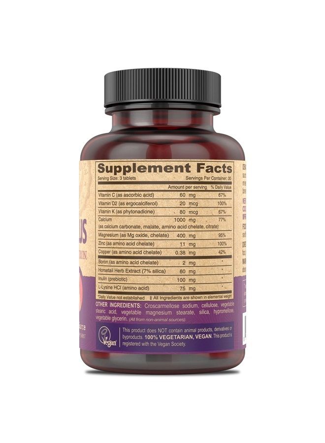 Deva Vegan Vitamins Cal-Mag Plus Tablet, 90 Count - Image 3