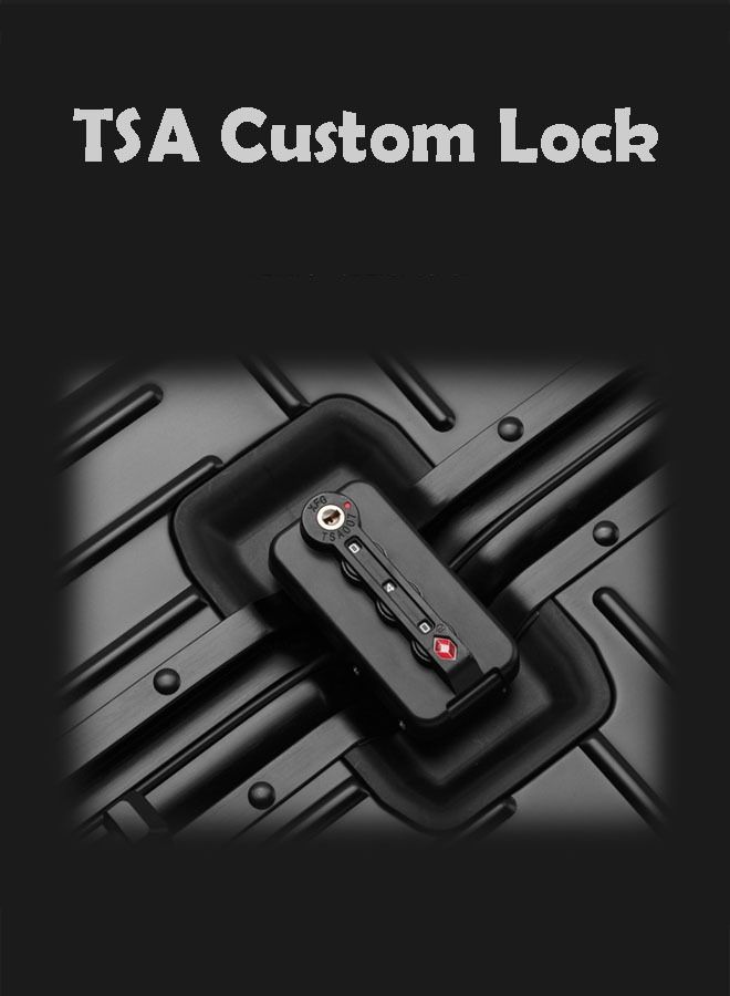 Hardcase Travel Suitcase Al-Mg Alloy Luggage Trolley With 4 Spinner Wheel