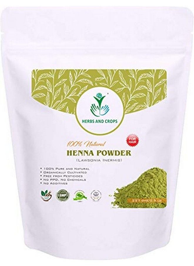 Herbs and Crops - Natural Heena Powder Green 227 G - Image 1