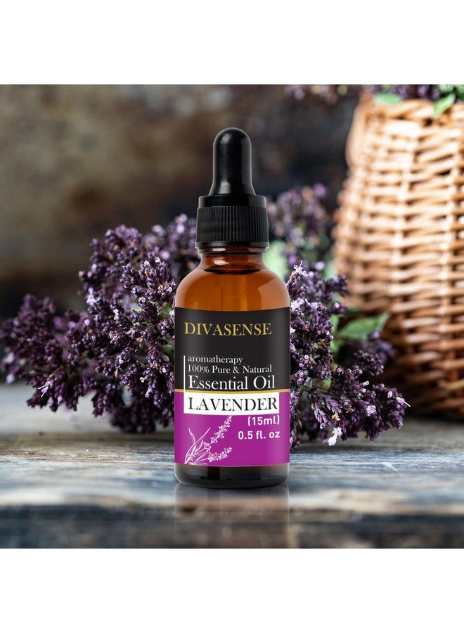 DIVASENSE Promotes Clear Skin, Healthy Hair Calming & Soothing Care for Face, Scalp and Body Lavender Essential Oil, 15ml - Image 4
