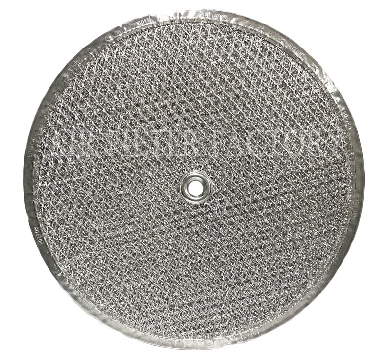 Air Filter Factory 9-1/2 Inches Round x 3/32 With Center Hole Flat Range Hood 12-Layer Aluminum Grease Filter 2-Pack - Image 2