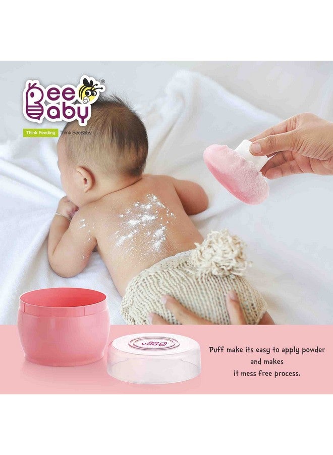 Beebaby Premium Powder Puff With Conatiner For Baby (Pink,Pack Of 1) - Image 4