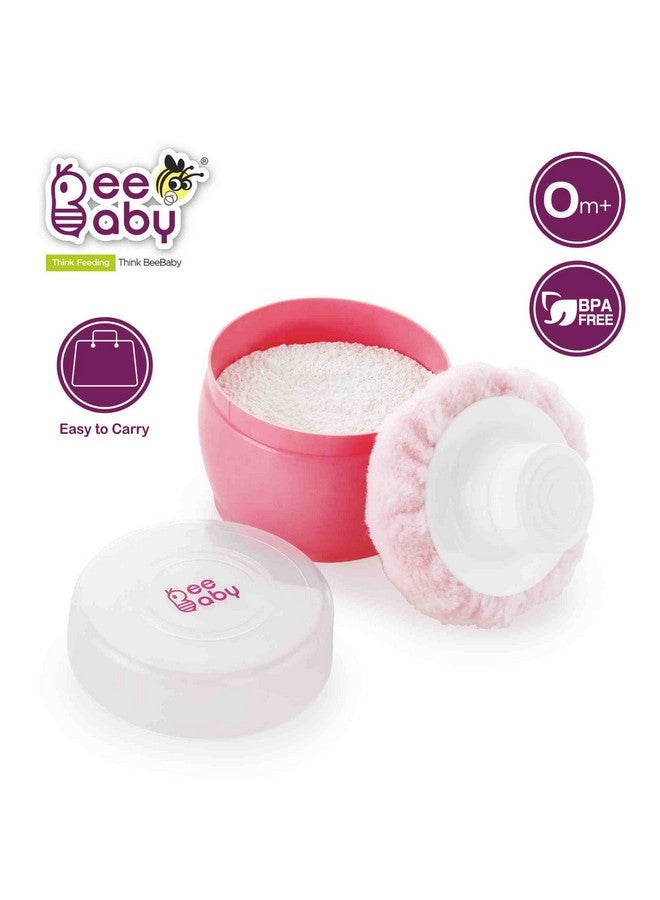 Beebaby Premium Powder Puff With Conatiner For Baby (Pink,Pack Of 1) - Image 3