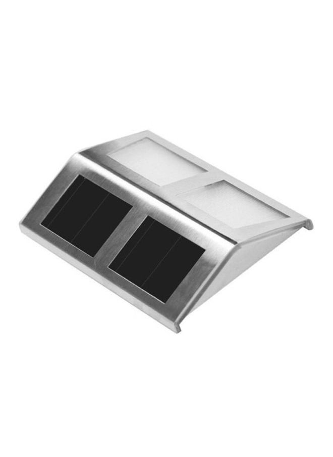 إسكدنيا مجموعة مصابيح LED ضد الماء وتعمل بالطاقة الشمسية من 4 قطع أسود/ فضي 140x25x95مم  - Image 1