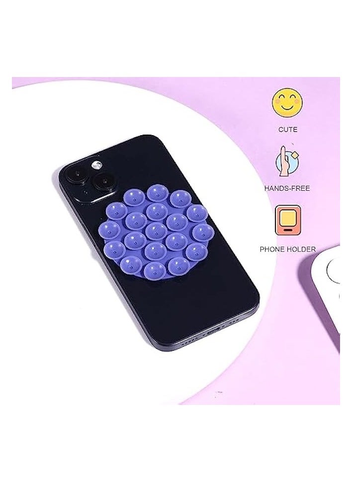 erorex 5 PCS Suction Phone Case Adhesive Silicone Suction Cup Phone Holder Case for Hand Mobile Devices Mount (5 Colors)  - Image 5