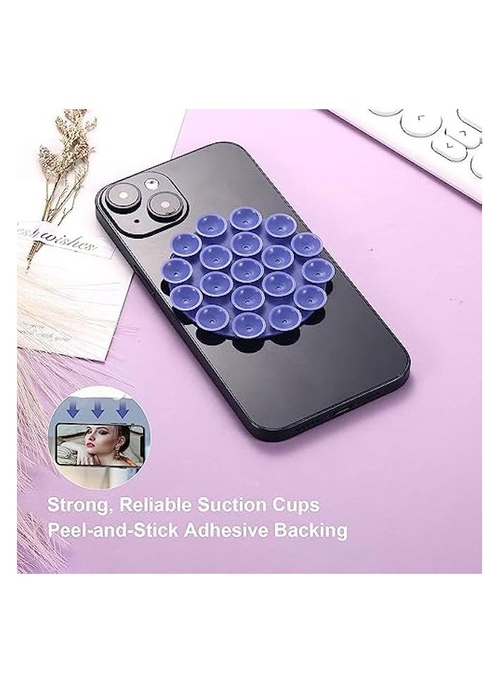 erorex 5 PCS Suction Phone Case Adhesive Silicone Suction Cup Phone Holder Case for Hand Mobile Devices Mount (5 Colors)  - Image 4