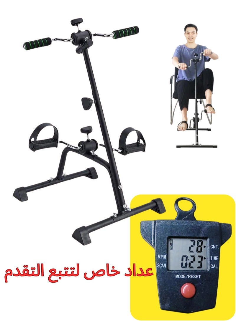 أيه بي جي دراجة تمرين بدواسة مع شاشة LCD، معدات لياقة بدنية قابلة للتعديل للذراعين والساقين والركبتين، مثالية لتمرين الجسم بالكامل والعلاج الطبيعي - Image 1