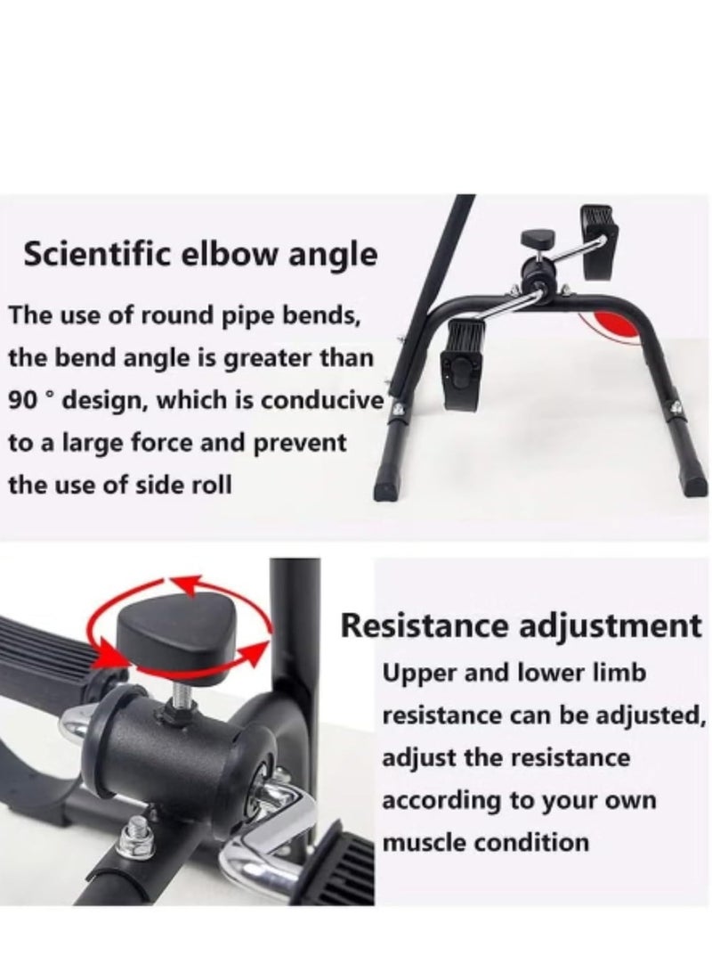 أيه بي جي دراجة تمرين بدواسة مع شاشة LCD، معدات لياقة بدنية قابلة للتعديل للذراعين والساقين والركبتين، مثالية لتمرين الجسم بالكامل والعلاج الطبيعي - Image 5