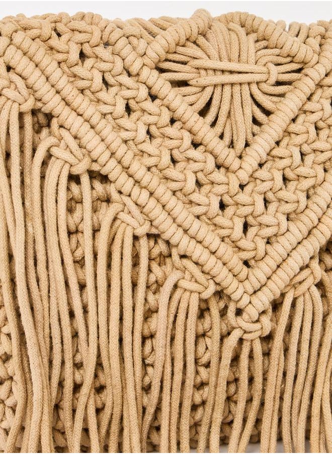 Styli Long Tassel Braided Crossbody Bag  - Image 3