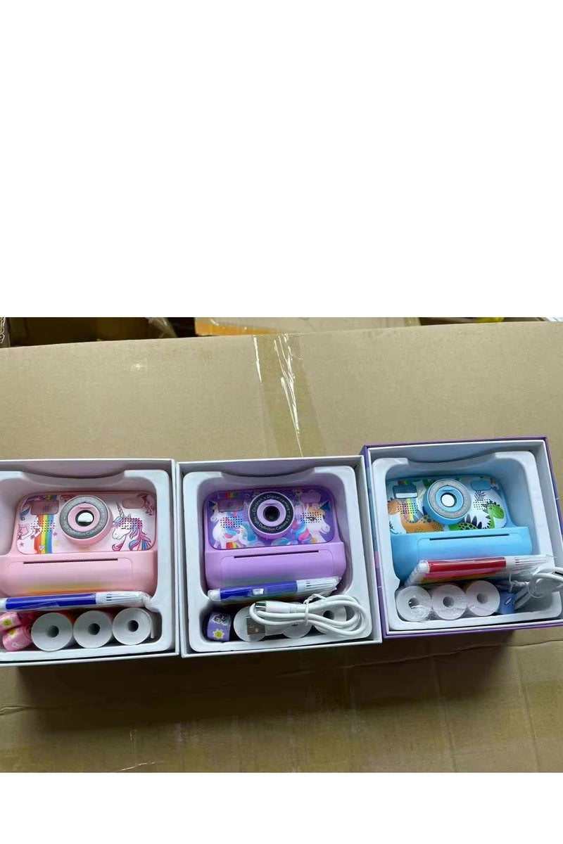 Generic Children's Camera With Printing Can Shoot Children's Gift Mini Toy Camera Photos Video Digital Instant Camera - Image 2