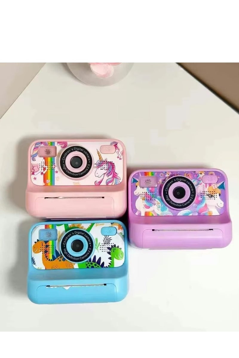 Generic Children's Camera With Printing Can Shoot Children's Gift Mini Toy Camera Photos Video Digital Instant Camera - Image 3