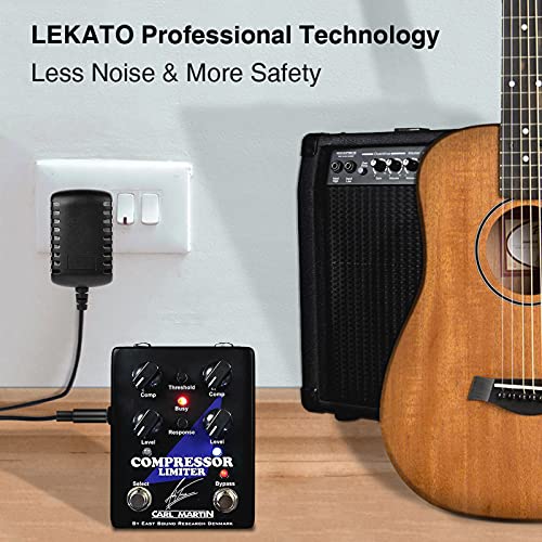 LEKATO دواسة لوبر الجيتار LEKATO مع وظيفة موالف ودواسة تأثير مع 9 حلقات و40 دقيقة من وقت التسجيل مع كابل USB ومحول طاقة 9V 0.6A - Image 5