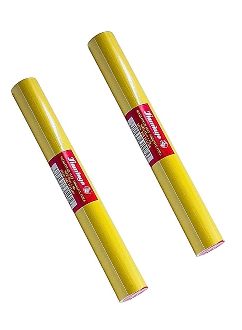 Flamingo Self Adhesive Foils Solid Color Gold 45cm x 10 yard (Pack of 2) - Image 2