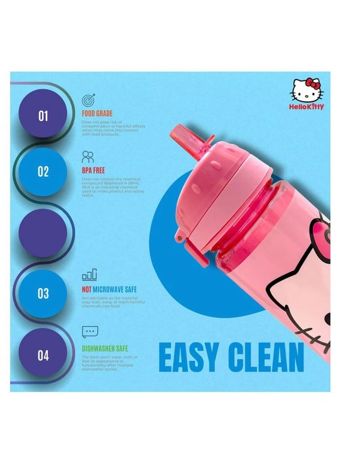 ترو كير زجاجة مياه سانريو هالو كيتي انظر إلى شريطي سعة 750 مل - Image 4