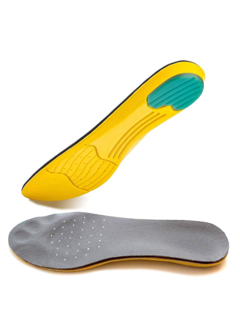 Zikra Men's and Women's Shock Absorbing Sports Insole, Comfortable and Breathable Sports (L) - Image 1