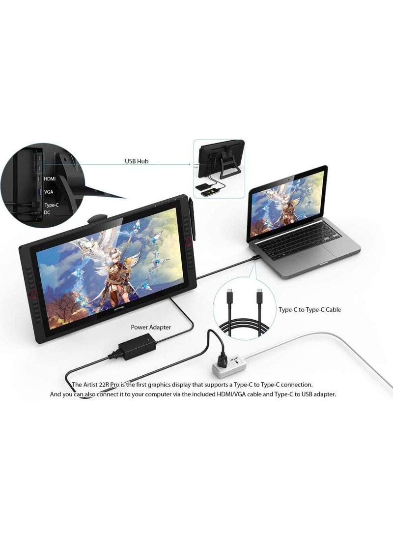 XP-PEN - 22R Pro Drawing Monitor 21.5 Inch Pen Display Graphics Monitor IPS Monitor - Image 1