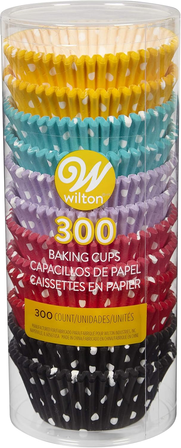 Wilton Standard Cupcake Liner Baking Cups 300 Count Polka Dots - Image 2