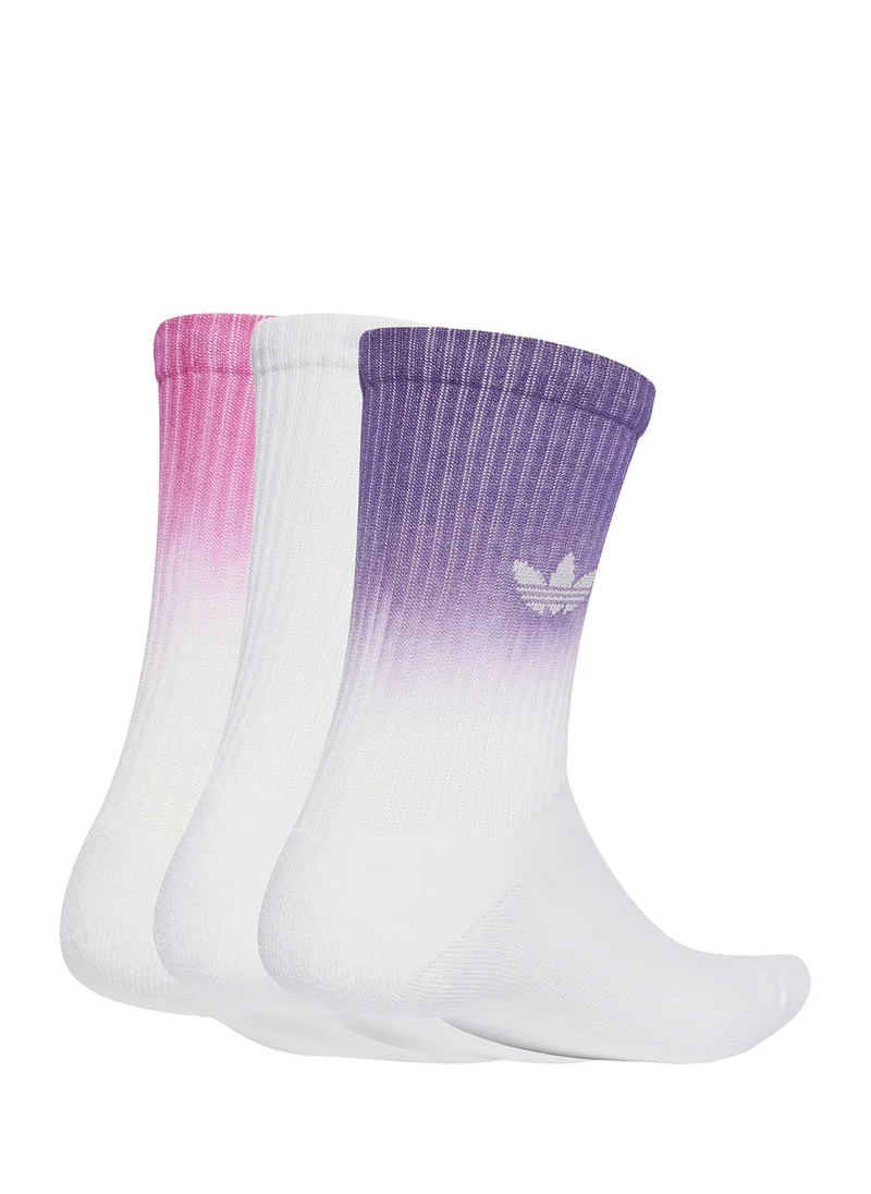 اديداس اوريجينالز 3 Pack Ombre Crew Socks