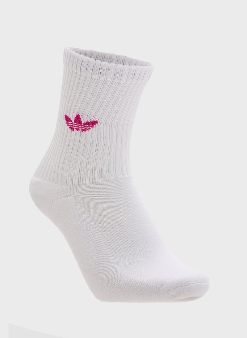 adidas Originals 3 Pack Ombre Crew Socks  - Image 4
