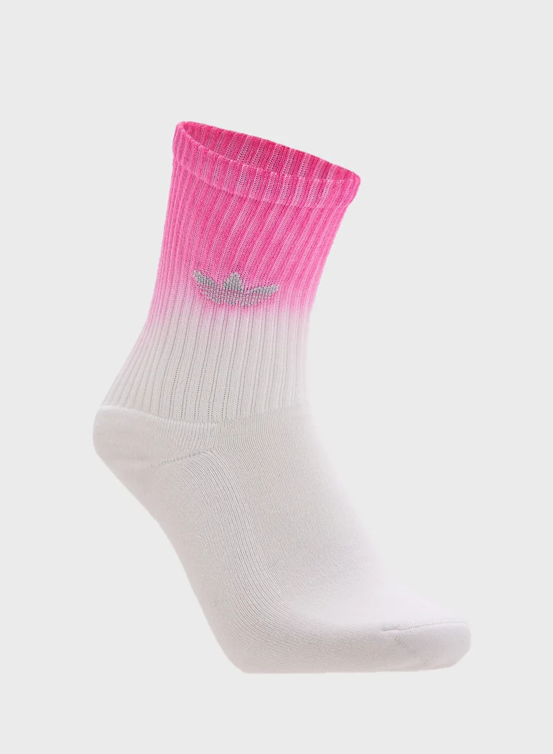 adidas Originals 3 Pack Ombre Crew Socks