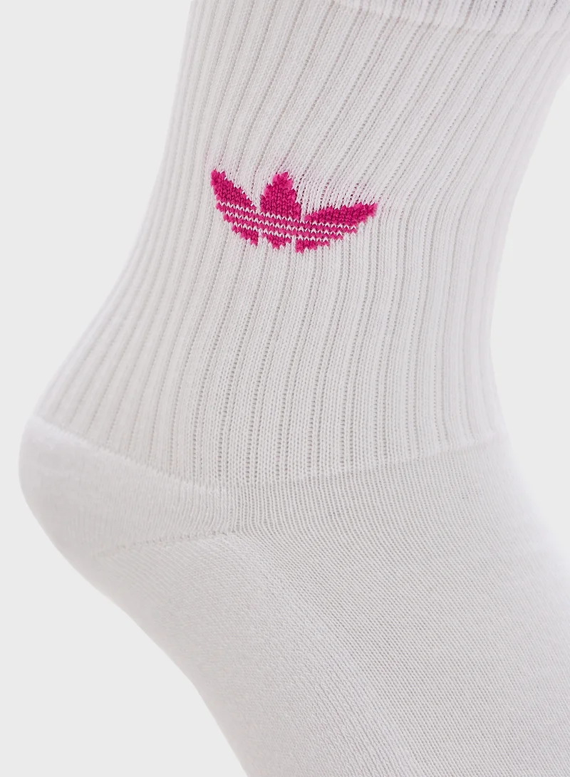 adidas Originals 3 Pack Ombre Crew Socks