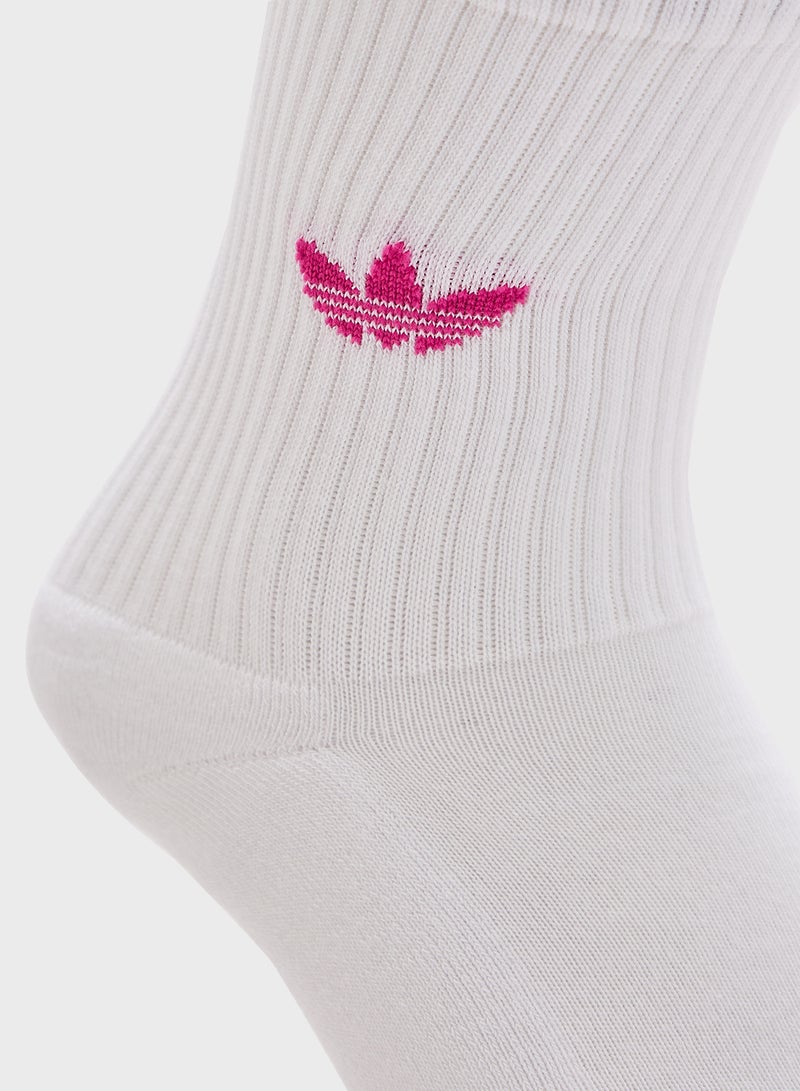 adidas Originals 3 Pack Ombre Crew Socks  - Image 5