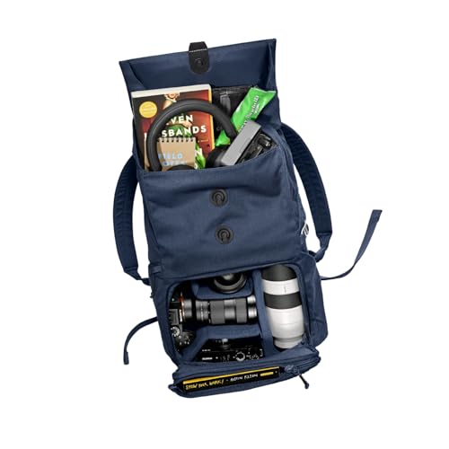 BREVITE - The Runner - Compact Camera Backpacks for Photographers - A Minimalist & Travel-friendly Photography Backpack Compatible With Both Laptop & DSLR Accessories 18L (Moonlit Blue) - Image 5