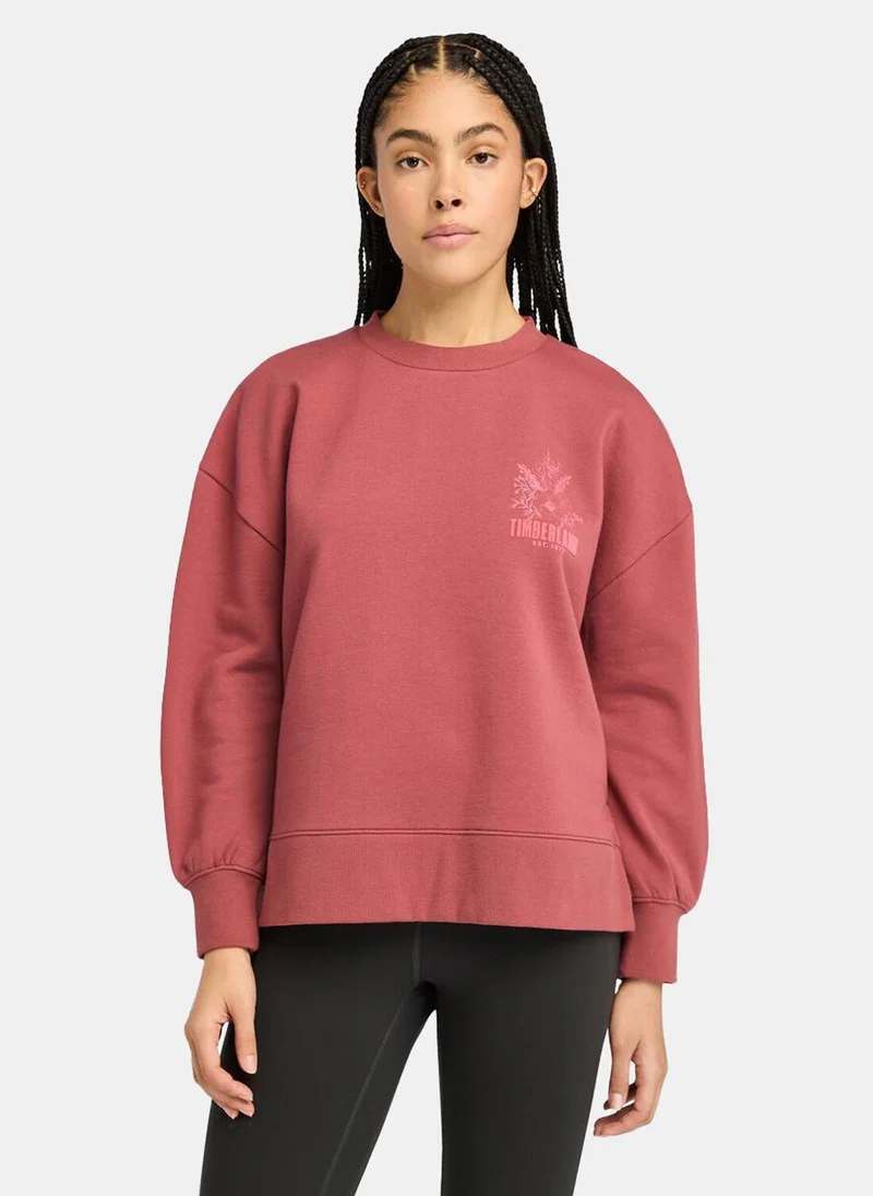 تمبرلاند Women's Brushed Graphic Sweatshirt