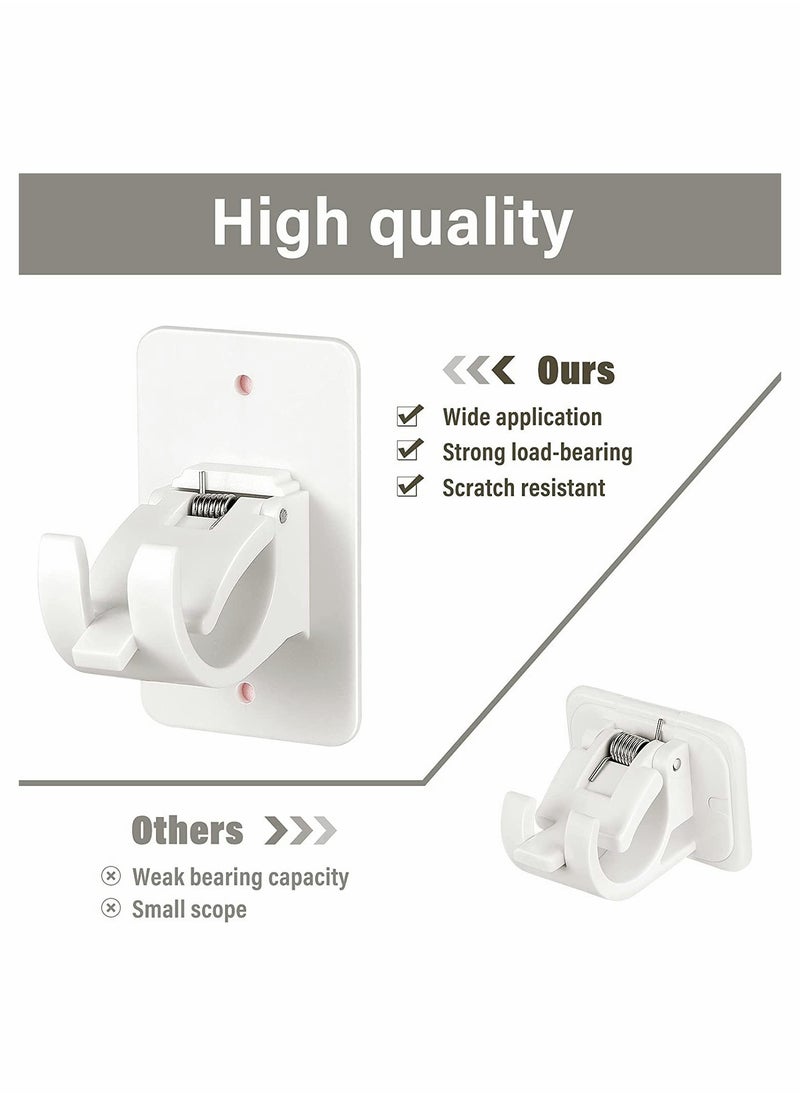 Generic - No Drill Curtain Rod Holders Adhesive Bracket Easy Installation with Sticky Strips for Home Decoration - Image 1
