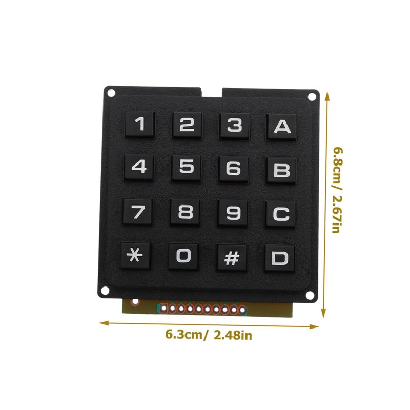 Industrial Keyboard Module 4x4 Keypad Array Simple Design Microcontroller - Image 3