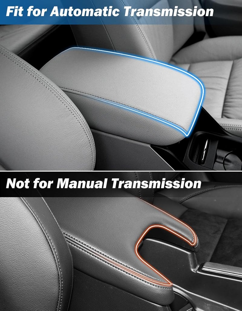 JOYTUTUS Center Console Cover Compatible with 2023-2025 Civic Armrest, PU Leather Arm Rest, Middle Console Cover Protector - Image 2
